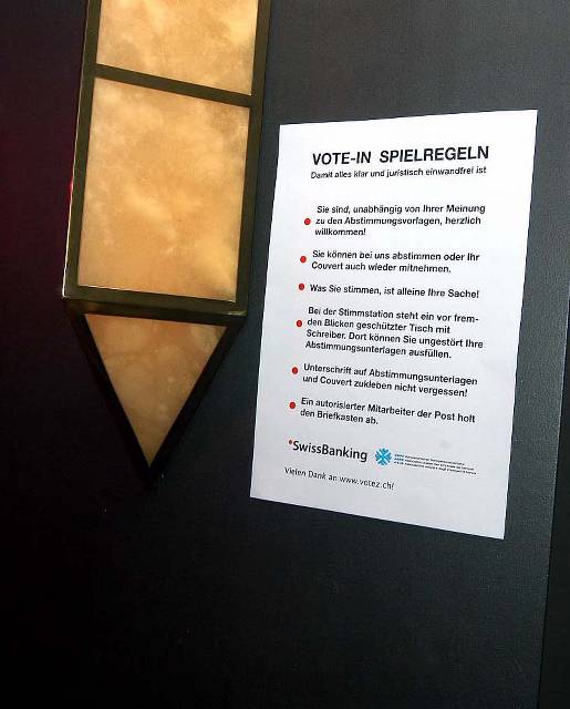 Bankers vote @ carlton Zurich - 6. September 2005